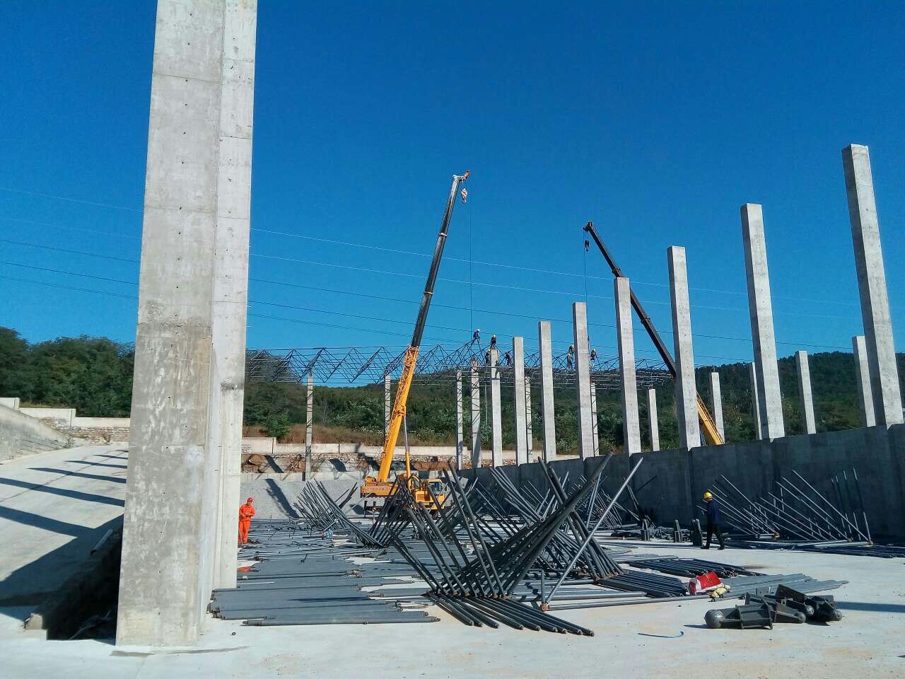 鄂州搅拌站网架